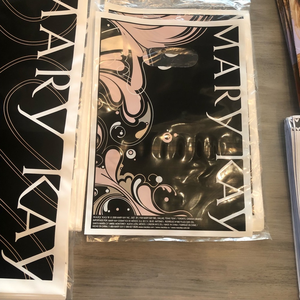 Mary Kay bags, sales slips and samples